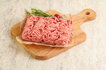 Raw beef minced meat for cooking
