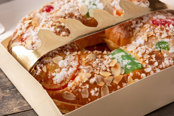 Spanish typical epiphany cake 