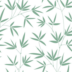 Tropical seamless pattern on white background.