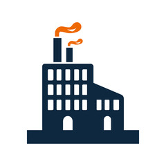 Plant, industry, factory, production, building, chemical icon. Simple vector design.