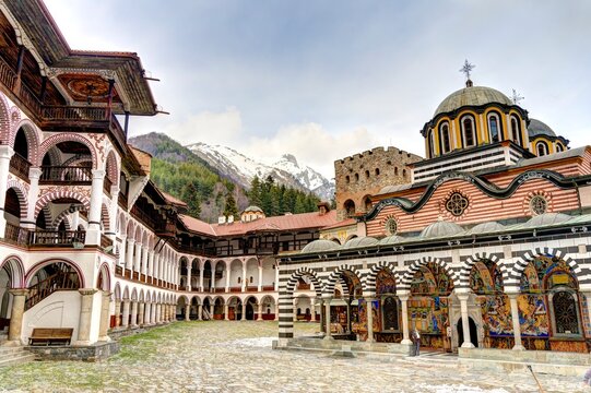 Fire Rila Monastery