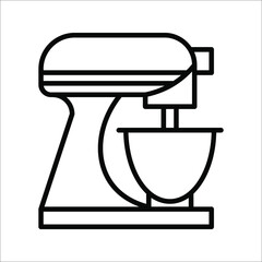 Stand Mixer icon vector illustration, isolated on white background. eps 10