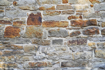 Old stone wall as a background.