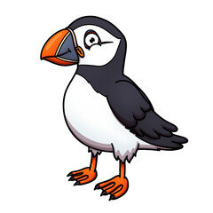 Cute Cartoon Puffin