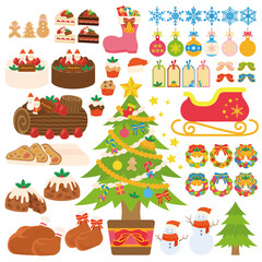 シンプルで可愛いクリスマスイラスト