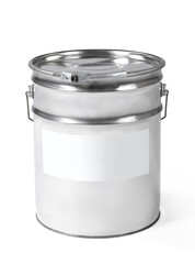 bucket on a white background