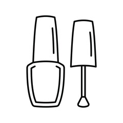Nail polish icon. Cosmetic sign. vector illustration