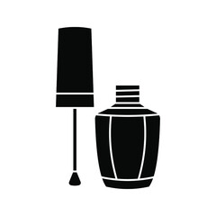Nail polish icon. Cosmetic sign. vector illustration