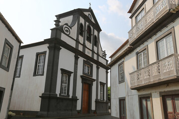 Fototapeta na wymiar The Church of San Mateus in Santa Cruz, Graciosa island, Azores