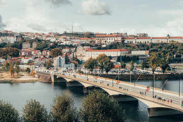 City ​​skyline with a bridge over the river