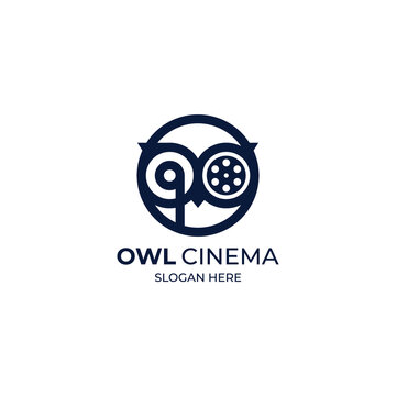 set of owl logo combination roll cinema