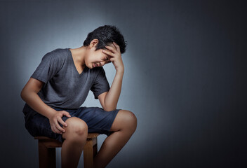 Adolescents exhibit stressful and distressed behavior.