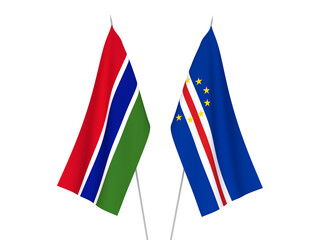 Republic of Gambia and Republic of Cabo Verde flags