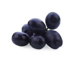 Grapes. Red grape. Grape branch isolated on white. With clipping path. Full depth of field.