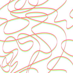 Red and green seamless lines pattern background