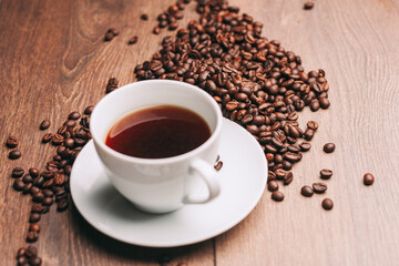 natural coffee brown mocha beans close-up food