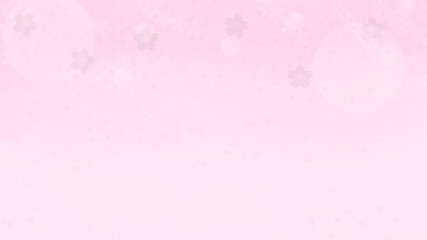 ピンク色の桜背景　イラスト