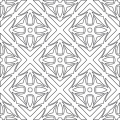 Repeating geometric tiles from striped elements.Modern geometric background with abstract shapes.Monochromatic Patterns.abstract texture.black and white striped ornament for design.