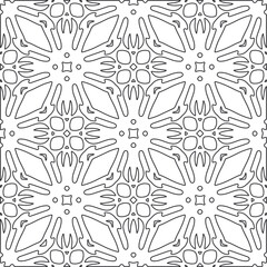 Repeating geometric tiles from striped elements.Modern geometric background with abstract shapes.Monochromatic Patterns.abstract texture.black and white striped ornament for design.