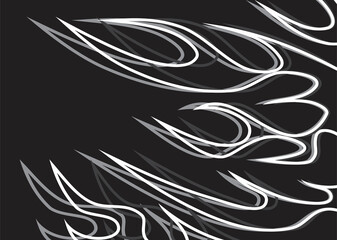 Obraz premium Simple black and white background with flame pattern