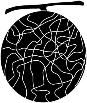 recommend clip art: メロンのシルエット素材