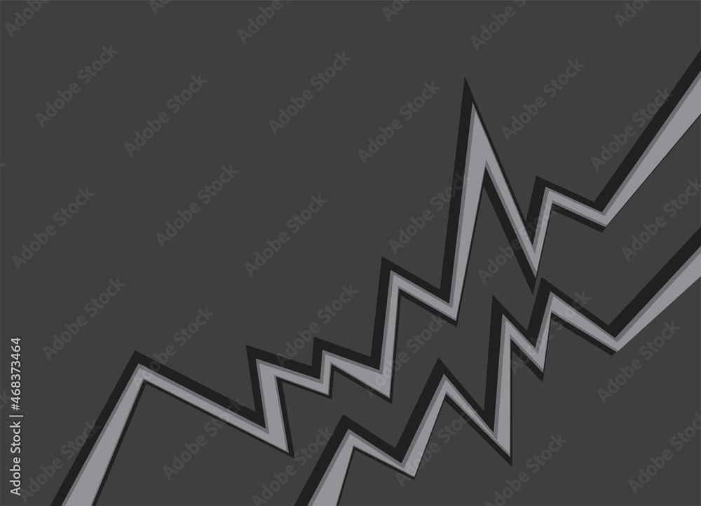 Aufkleber simple background with abstract grey zigzag lines pattern and some copy space area