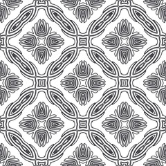 Repeating geometric tiles from striped elements.Modern geometric background with abstract shapes.Monochromatic Patterns.abstract texture.black and white striped ornament for design.