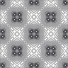 Repeating geometric tiles from striped elements.Modern geometric background with abstract shapes.Monochromatic Patterns.abstract texture.black and white striped ornament for design.