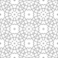 
Repeating geometric tiles from striped elements.Modern geometric background with abstract shapes.Monochromatic Patterns.abstract texture.black and white striped ornament for design.