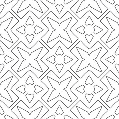 
Repeating geometric tiles from striped elements.Modern geometric background with abstract shapes.Monochromatic Patterns.abstract texture.black and white striped ornament for design.
