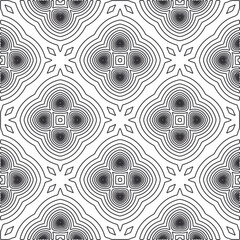 
Repeating geometric tiles from striped elements.Modern geometric background with abstract shapes.Monochromatic Patterns.abstract texture.black and white striped ornament for design.