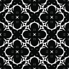 Vector geometric seamless pattern.Modern geometric background with abstract shapes.Monochromatic Repeating Patterns.Endless abstract texture.black  ornament for design.