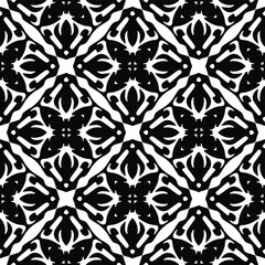 
Vector geometric seamless pattern.Modern geometric background with abstract shapes.Monochromatic Repeating Patterns.Endless abstract texture.black  ornament for design.