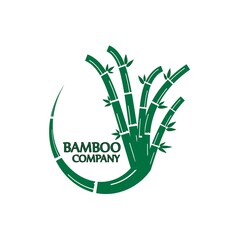 Bamboo tree logo ilustration vector template