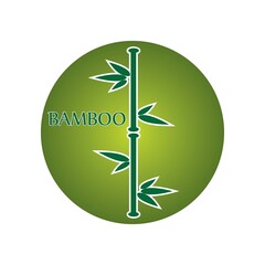 Bamboo tree logo ilustration vector template