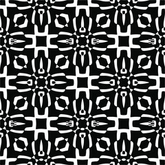 
Vector geometric seamless pattern.Modern geometric background with abstract shapes.Monochromatic Repeating Patterns.Endless abstract texture.black  ornament for design.