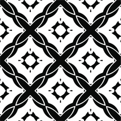 
Vector geometric seamless pattern.Modern geometric background with abstract shapes.Monochromatic Repeating Patterns.Endless abstract texture.black  ornament for design.