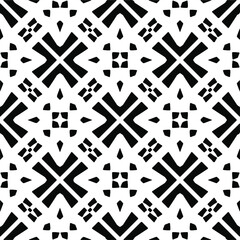  Vector geometric seamless pattern.Modern geometric background with abstract shapes.Monochromatic Repeating Patterns.Endless abstract texture.black ornament for design.