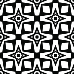  Vector geometric seamless pattern.Modern geometric background with abstract shapes.Monochromatic Repeating Patterns.Endless abstract texture.black ornament for design.