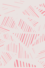 Abstract background with random striped pink triangle pattern