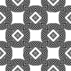 
Vector geometric seamless pattern.Modern geometric background with abstract shapes.Monochromatic Repeating Patterns.Endless abstract texture.black  ornament for design.