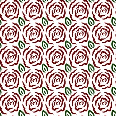 seamless pattern of rose flower