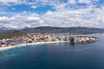 drone photo of spanish coast