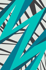 Fototapeta premium Minimalist background with abstract stripe pattern