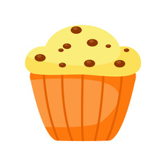 muffin isolated on white