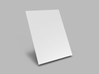 Flyer Paper 3D Illustration Mockup Scene