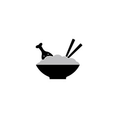 rice bowl icon.