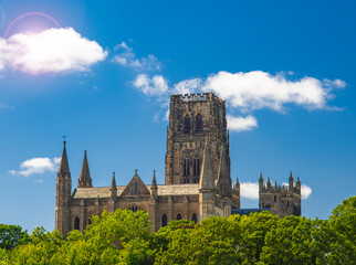Obraz premium Durham cathedral medieval religious building