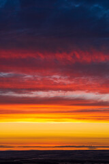 Fototapeta premium Sunset at Staxton Hill overlooking the Vale of Pickering