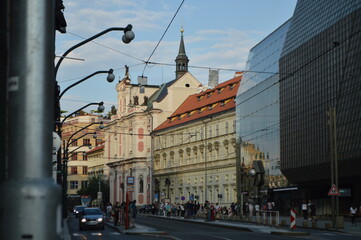 Obraz premium old town street Praha